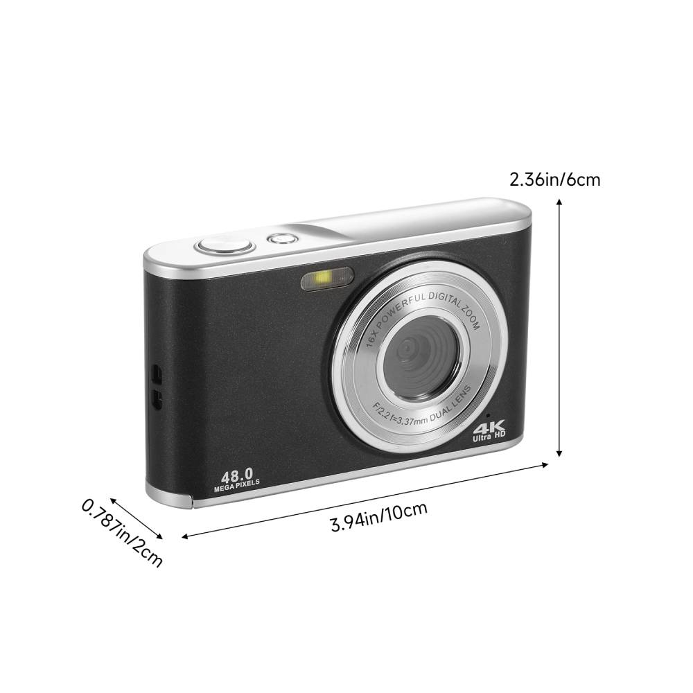 16x Zoom Dual Lens 4k Digital Camera With 32 Tf Card