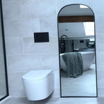 Yōko - Metal Gentle Arch Mirror | 150cm x 60cm | Black