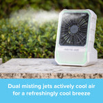 Outdoor Mister & Fan - Portable, Rechargeable, Cordless & Powerful