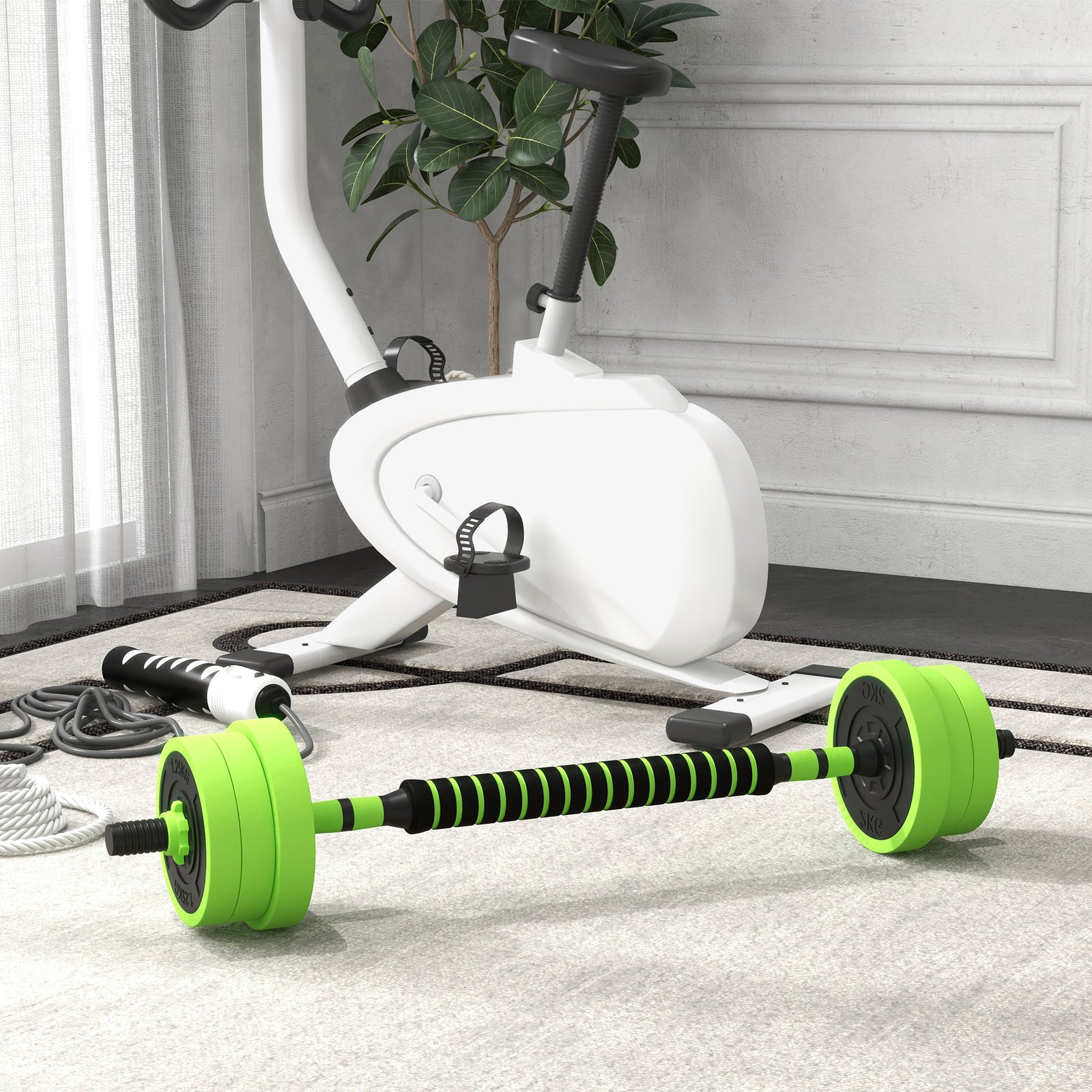 4-in-1 Weight Dumbbells Set Barbell | 40kg | Green