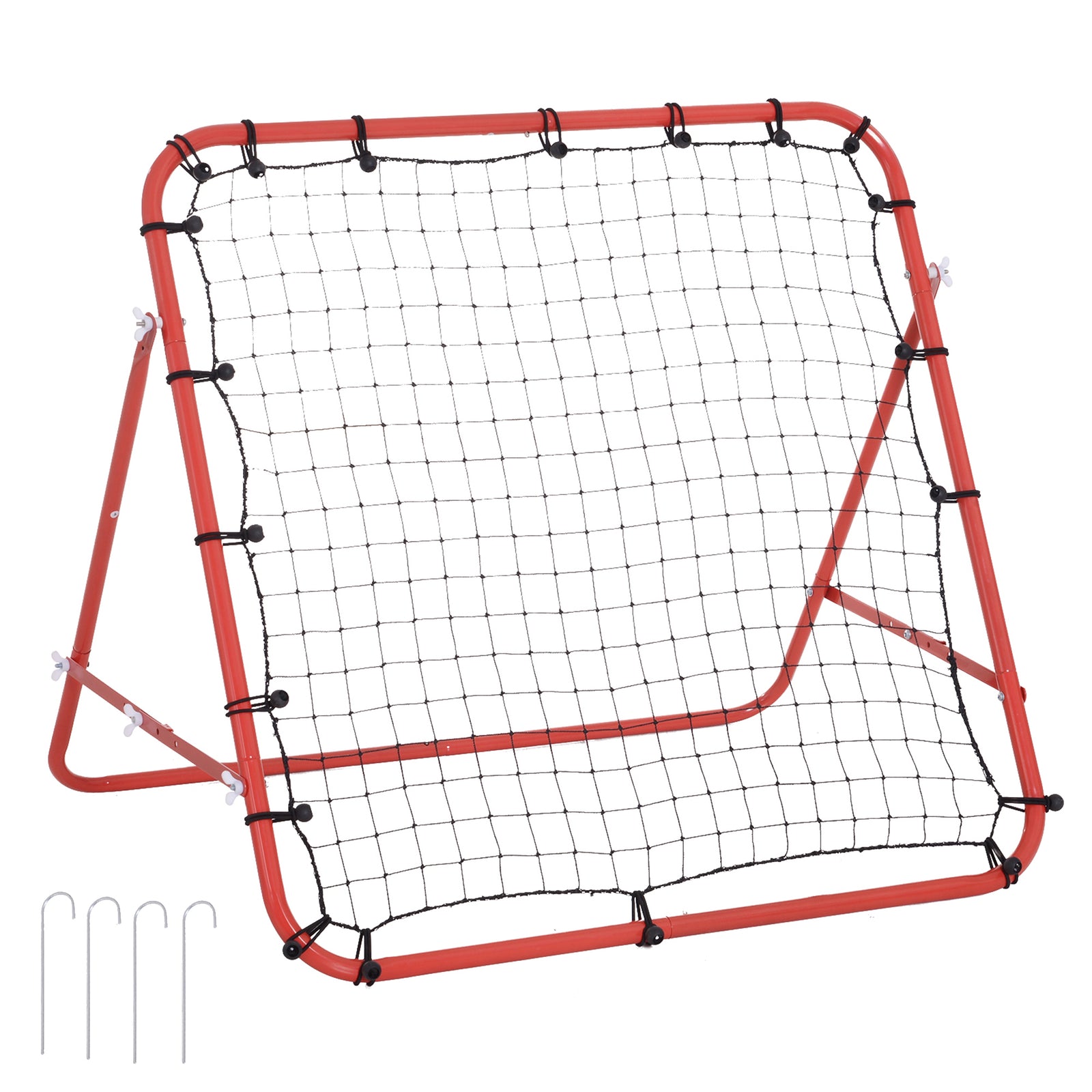 Rebounder Net Practise Football Target Goal | Red