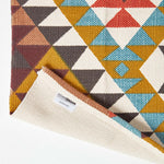 Oslo Orange, Brown And Yellow Multi Coloured 100% Cotton Diamond Pattern Rug | 150cm x 95cm | Black & Brown