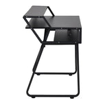 80cm W Gaming Desk With Cup Holder & Headphone Hook Sturdy Computer Table With Rgb Led Lights