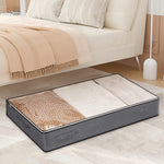 Fabric Clothes And Quilt Storage Box With Handles Foldable Organizer For Closet