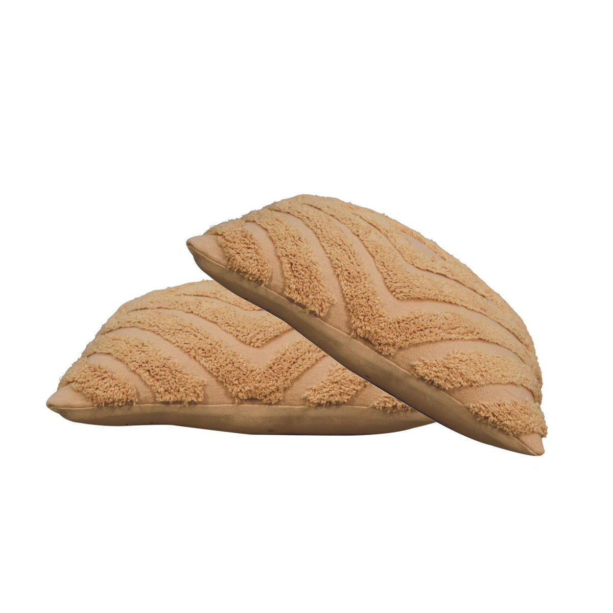 Diamond Cushion Set | Set of 2 | Mustard