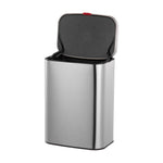 8l Stainless Steel Hanging Trash Bin With Lid Kitchen Garbage Can