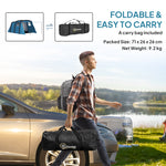 Inflatable 3-4 Man Tunnel Tent, Air Pump | Blue