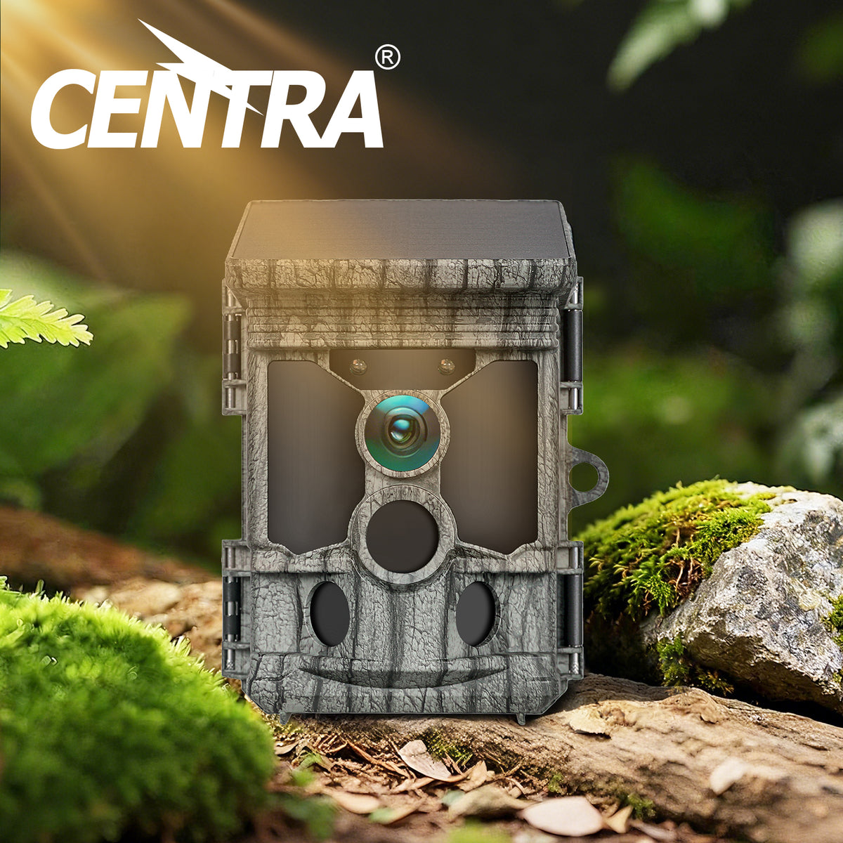 Solar Trail Camera 4k 112mp Hunting Game Cam Wifi Bluetooth 64gb Card | Camouflage