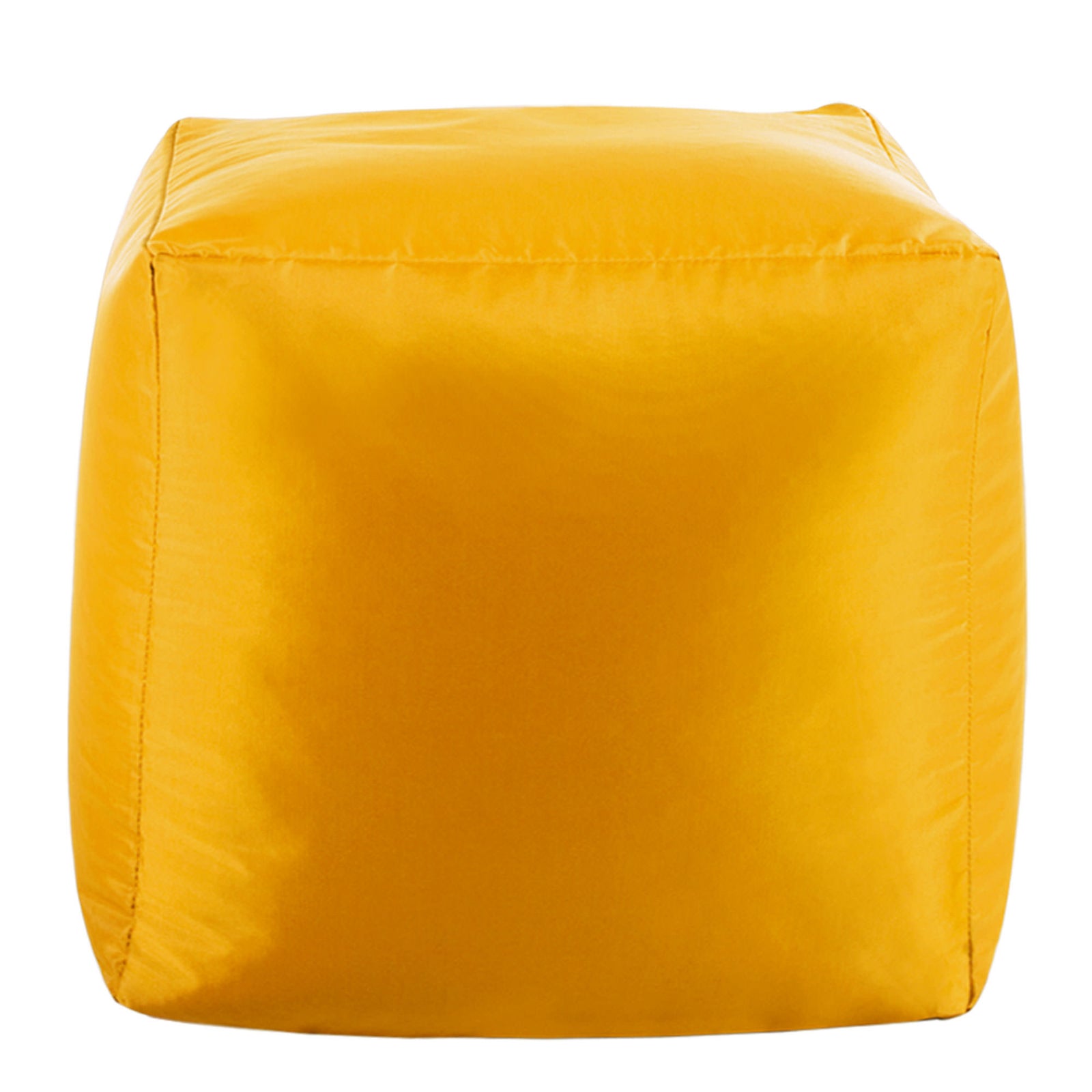 Outdoor Bean Cube Pouffe Bean Bag | Yellow