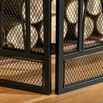 126cm 3 Panel Metal Folding Fireplace Screen Protective