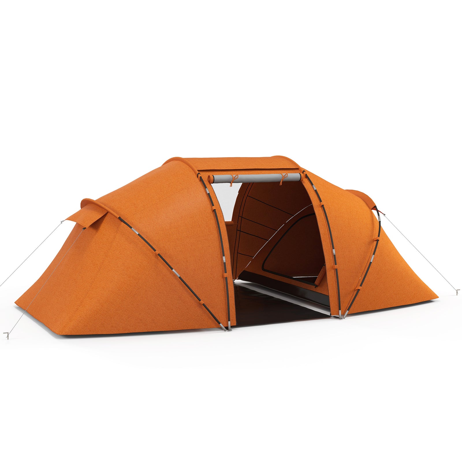 4-6 Persons Camping Tent Dome Family Travel Group Hiking | Orange