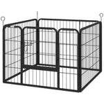 Metal Pet Playpen Dog Kennel W/door Latches In/outdoor Use 82lx82wx60hcm