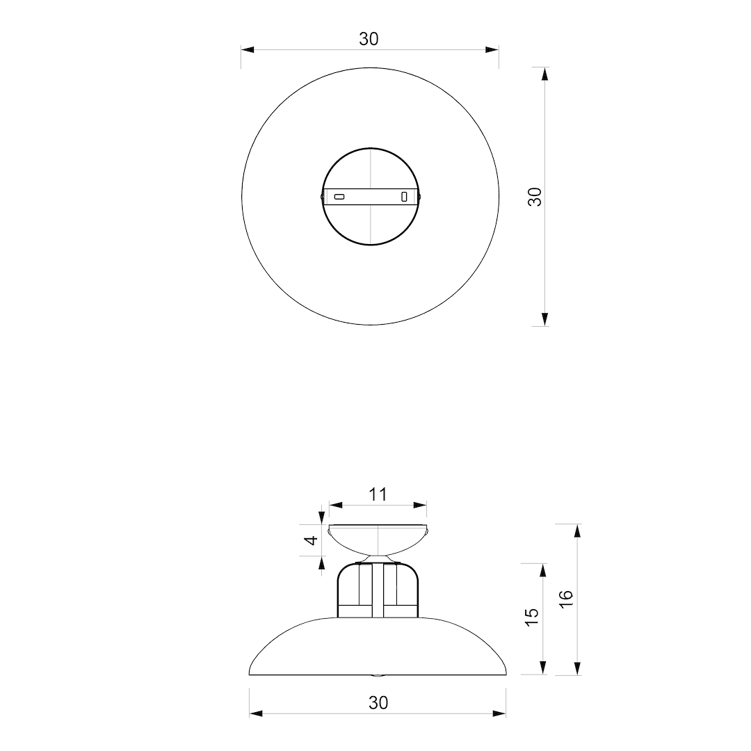 Ceiling Lamp Felix 1xe27 | White