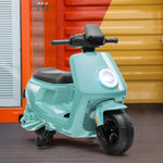 6v Kids Electric Motorbike With Headlight And Music | Green