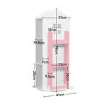 360°rotating Kids' Bookshelf Wooden House Frame Book Storage Organizer For Children | Pink