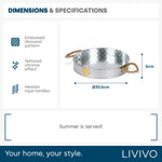 Champagne Serving Tray - Galvanised Steel