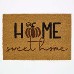 Set Of 2 Autumn Pumpkin Coir Doormats, 60 X 40 Cm