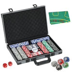 SPORTNOW 400-piece Poker Chips Set, Texas Holdem Poker Set With Case