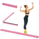 Balance Beam Trainer 2.4m Kids Suede | Pink