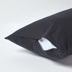 Continental Egyptian Cotton Pillowcase 200 Tc | 40 x 80cm | Black