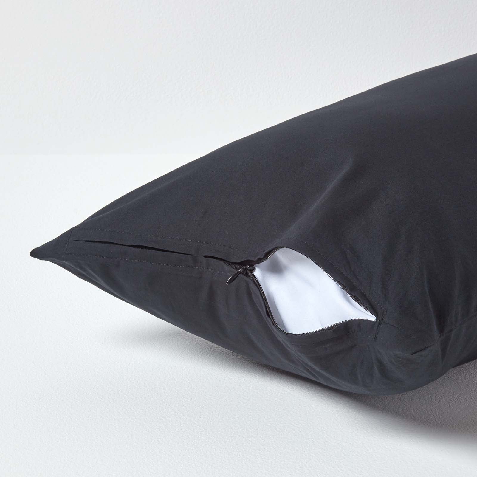 Continental Egyptian Cotton Pillowcase 200 Tc | 40 x 80cm | Black