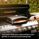 Mini Outdoor Bbq Pizza Oven With Ceramic Pizza Stone & Built-in Thermometer