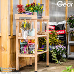 Garden_Gear Potting Bench With Galvanised Metal Work Top