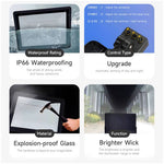 Led Floodlight With Motion Sensor – 180° Detection, Ip66 Waterproof, Adjustable Delay-off Time – Ideal For Outdoor Security Lighting (10w/30w) | Large