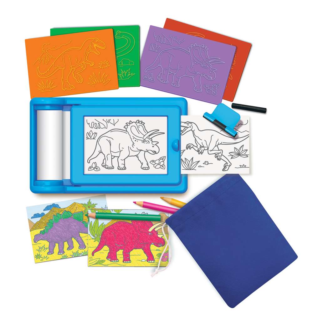 Kidzmaker - Dinosaur Rub Art Studio