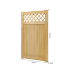 90cm W X 90/120/150/180cm H Diyspace Rhombus Garden Wood Fence Gate | 150cm