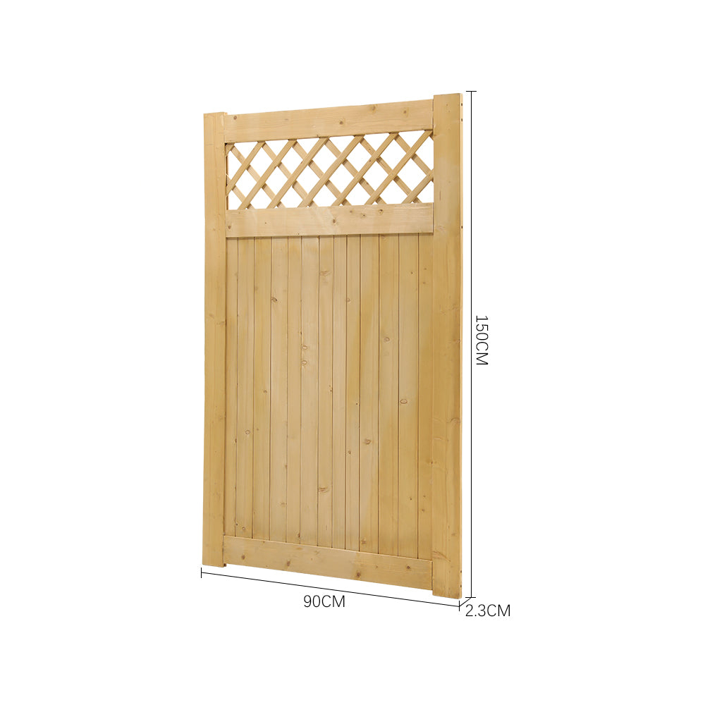 90cm W X 90/120/150/180cm H Diyspace Rhombus Garden Wood Fence Gate | 150cm
