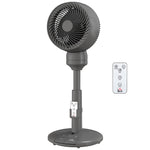 9" Pedestal Cooling Fan With Adjustable Speed And Mode | Grey