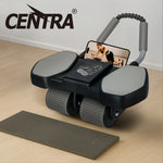 Centra 4-wheels Abdominal Wheel Ab Roller 8 Elbow Support Automatic Rebound