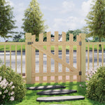 90x90cm Rustic Spruce Wooden Garden Gate With Arch & Stainless Bolt Lock | 90cm x 90cm | Natural