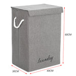 Foldable Home Laundry Baskets Laundry Hamper With Lid And Rope Handles