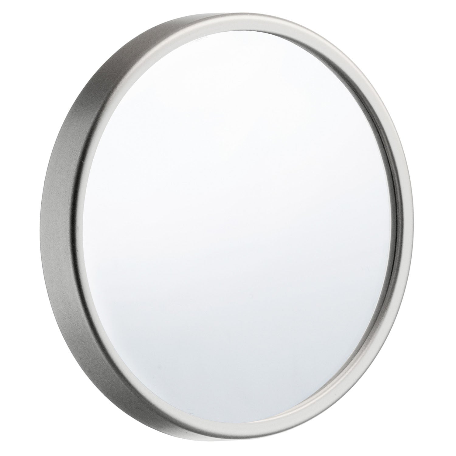 Shaving Make Up Mirror 12x Magnification With Suction Cups | 90mm Diameter | Silver