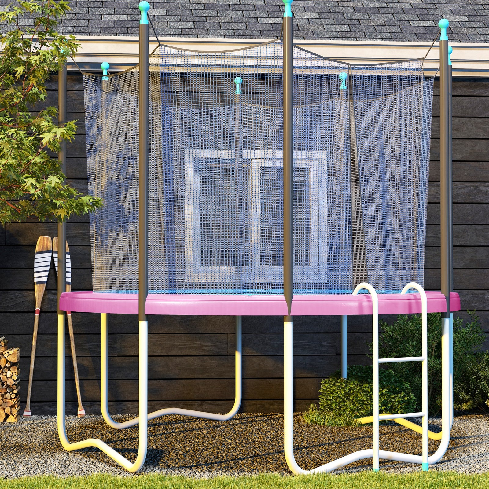 10ft Trampoline Spring Cover,trampoline Pad Replacement | 10ft | Pink