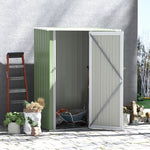 Outdoor Storage Shed Steel Garden Shed With Lockable Door | Green