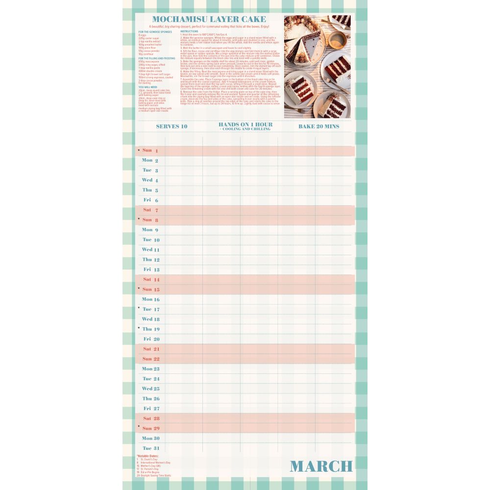 2026 Family Organiser Calendar (with Stickers) Official Product