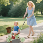 AIYAPLAY Toddler Trike With Adjustable Parent Handle Basket For Kids