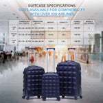 Large 29" Hard Shell Bubble Design Check-in Suitcase Hold Luggage Bag 20kg+ | Large | Navy Blue