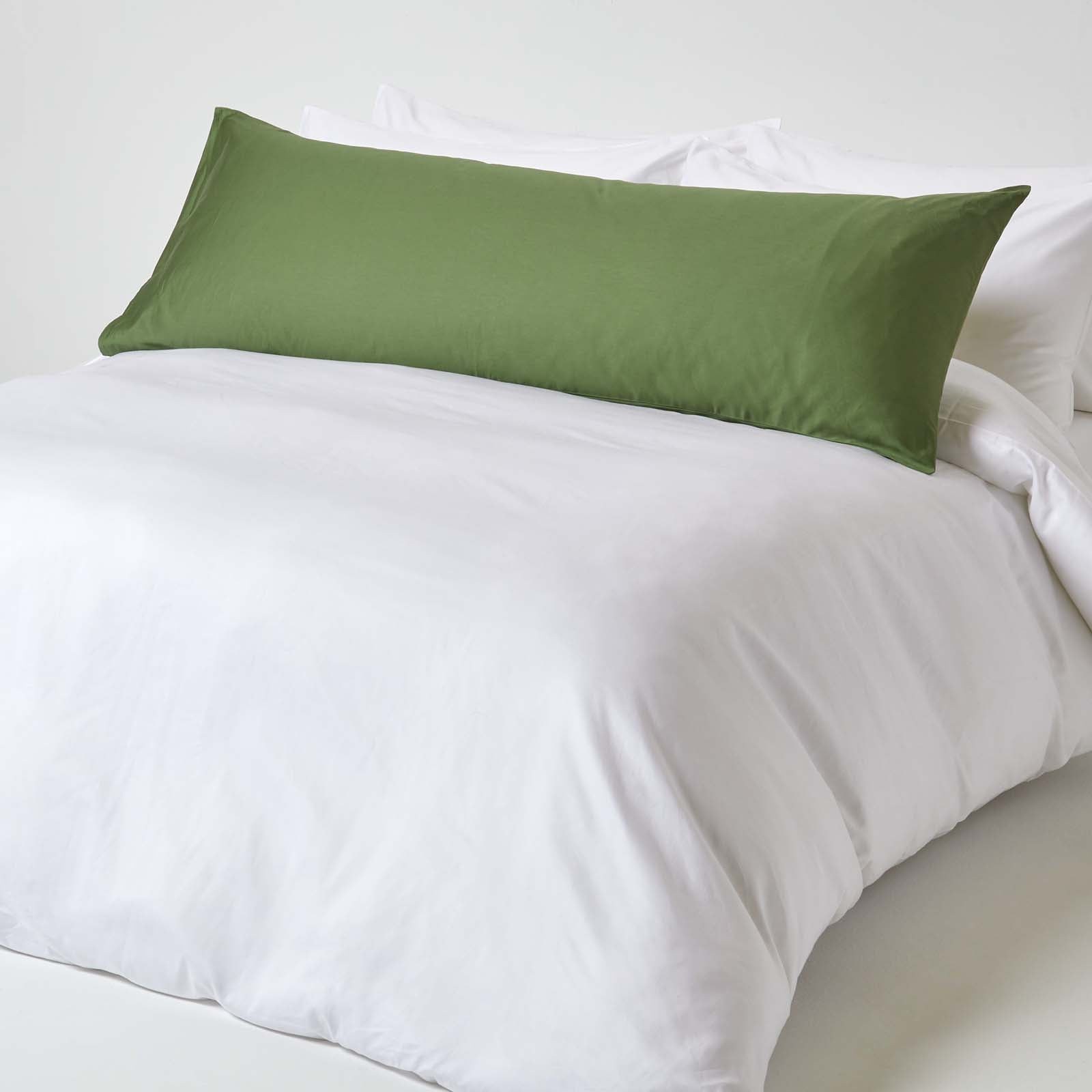 Organic Cotton Housewife Pillowcase 400 Tc | Body | Moss Green