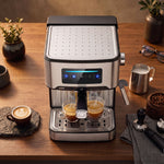 HOMCOM Espresso Machine, 20-bar, 1.6 L Tank, Led Touch, Black