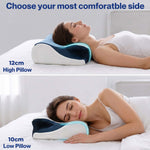 Lavio Cervical Contour Memory Foam Pillow Side Sleeper For Neck Pain Relief