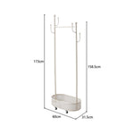 Small Clothes Rack With Wheels Portable Rolling Garment Organizer