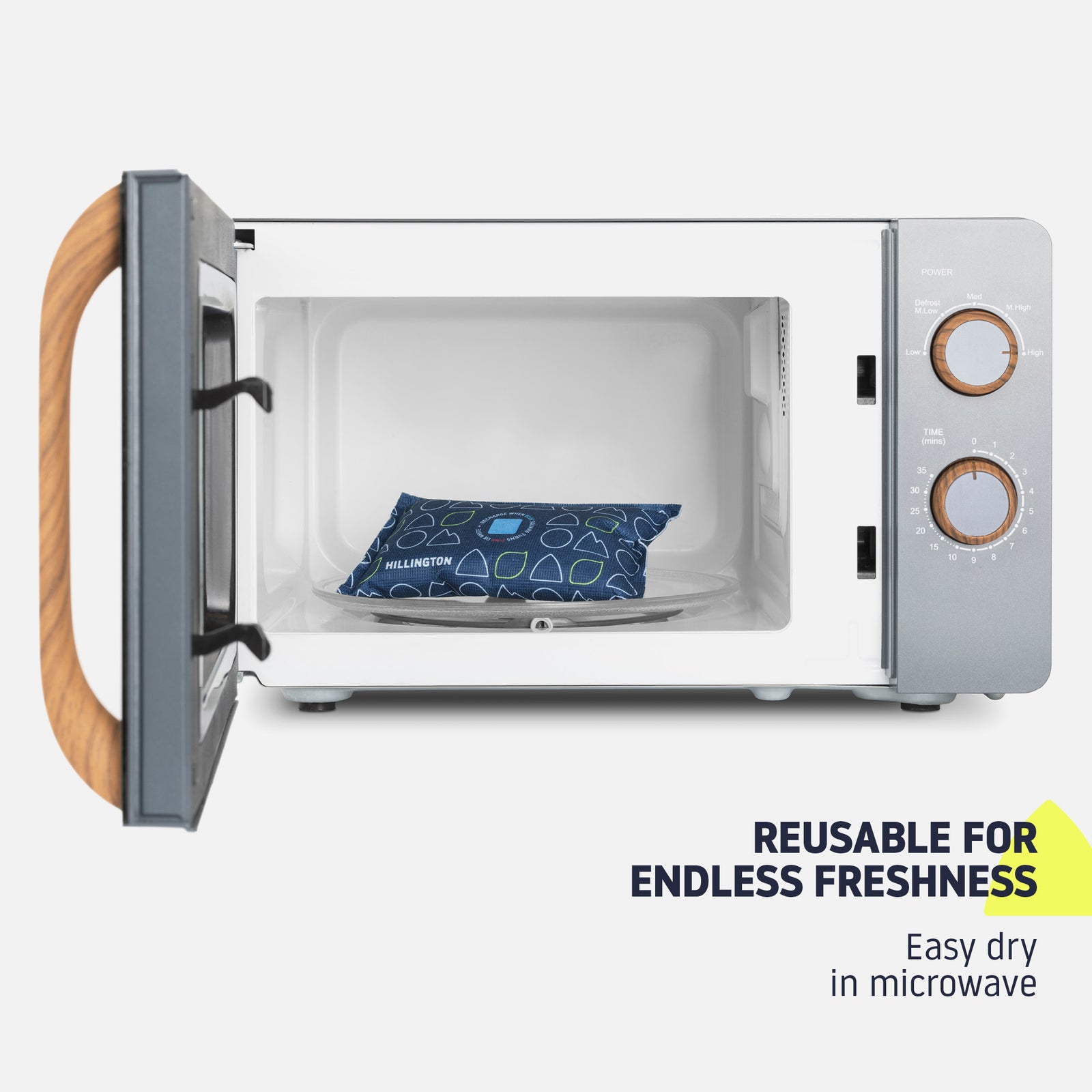 Hillington Reusable 250g Car Dehumidifier Bags 2 Pack with Silica Gel Packs