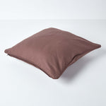 Cotton Plain Cushion Cover | 60cm x 60cm | Chocolate
