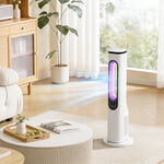 HOMCOM Bladeless Tower Fan, 35db Standing Cooling Fan With 50° Oscillating