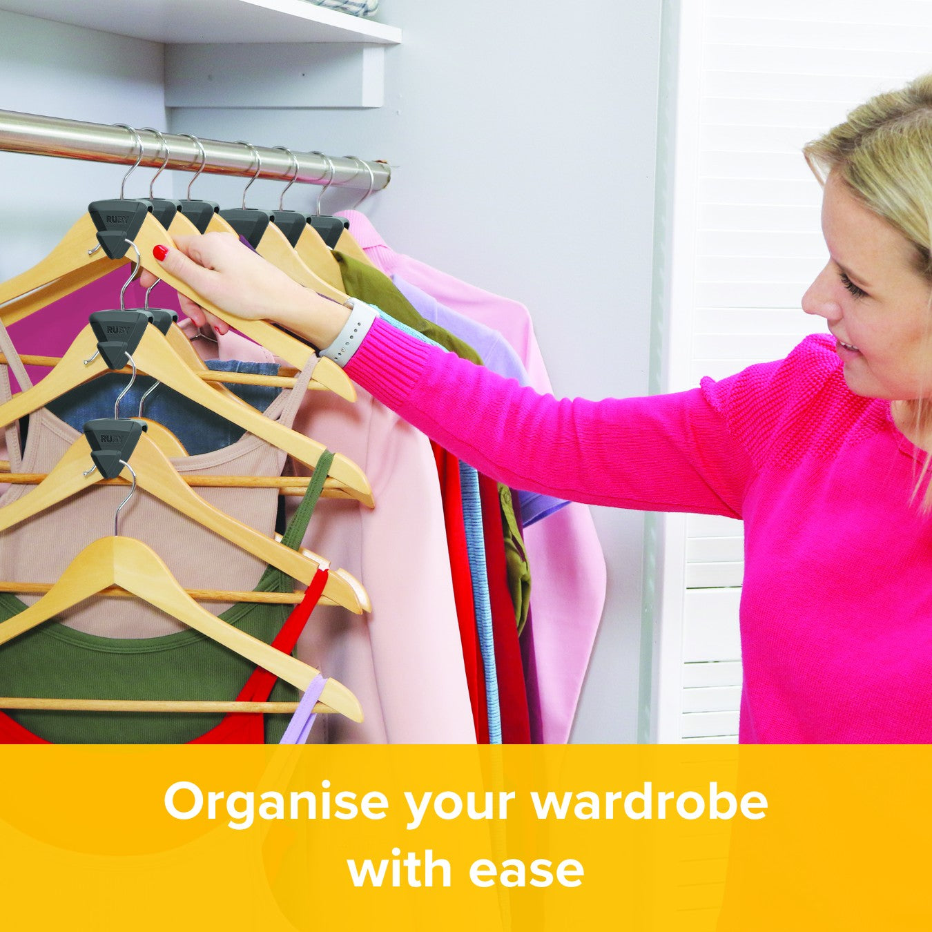 Space Triangles - Premium Hanger Hooks Triple Closet Space