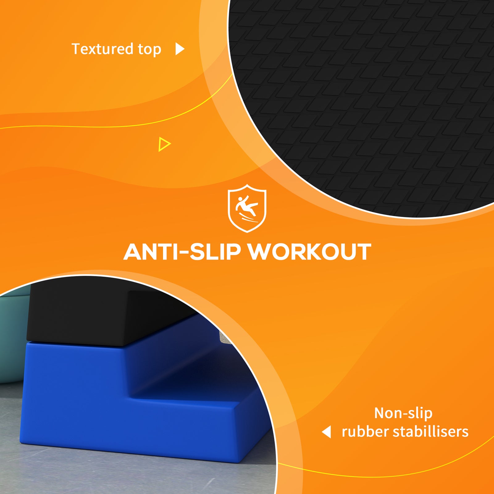 15cm/20cm/25cm Exercise Stepper For Home And Office | Blue